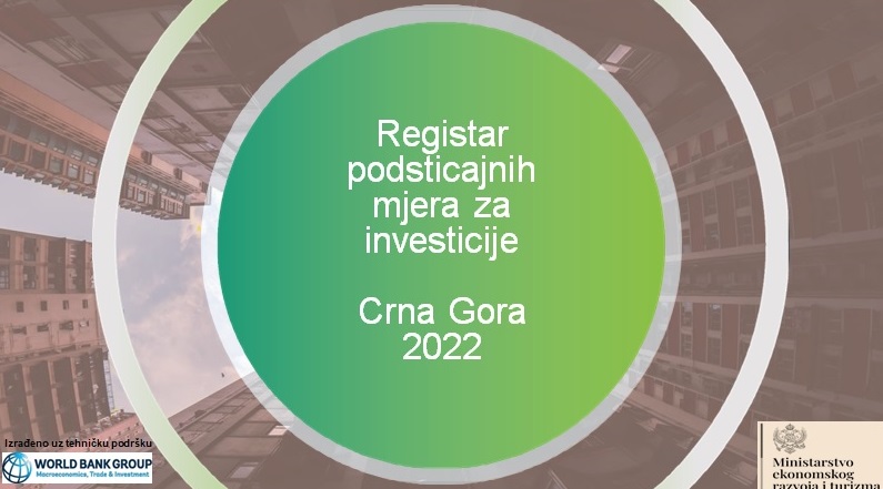 Registar podsticajnih mjera 2022